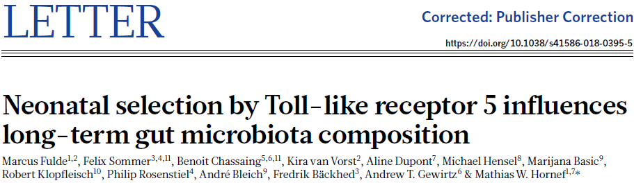 TLR5的新生儿期选择性会影响长期的肠道菌群组成.bmp